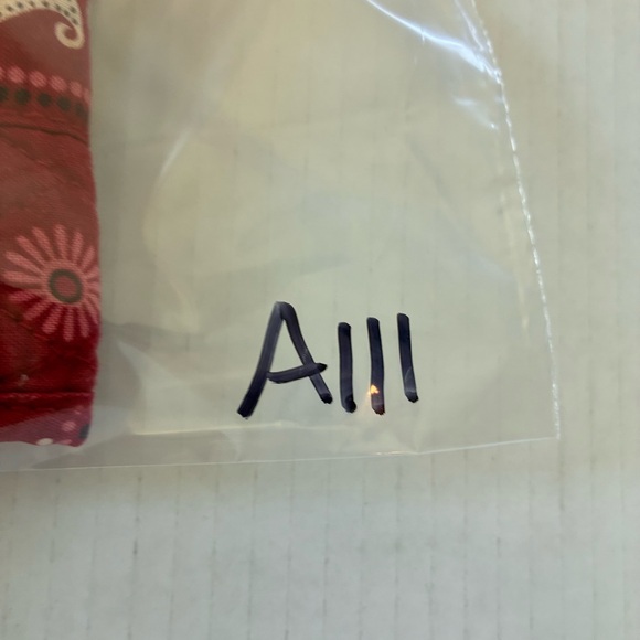 Vera Bradley Red Paisley Fabric Wallet - Picture 10 of 10